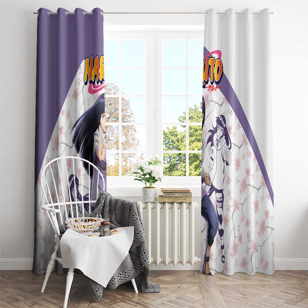 Hinata Hyuga - Naruto Window Curtain Anime Style