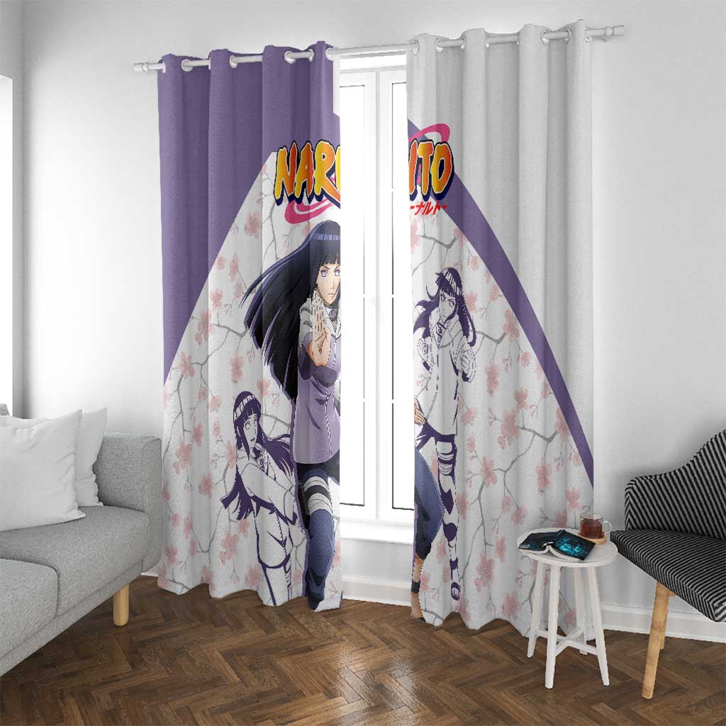 Hinata Hyuga - Naruto Window Curtain Anime Style