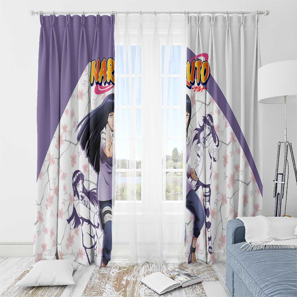 Hinata Hyuga - Naruto Window Curtain Anime Style