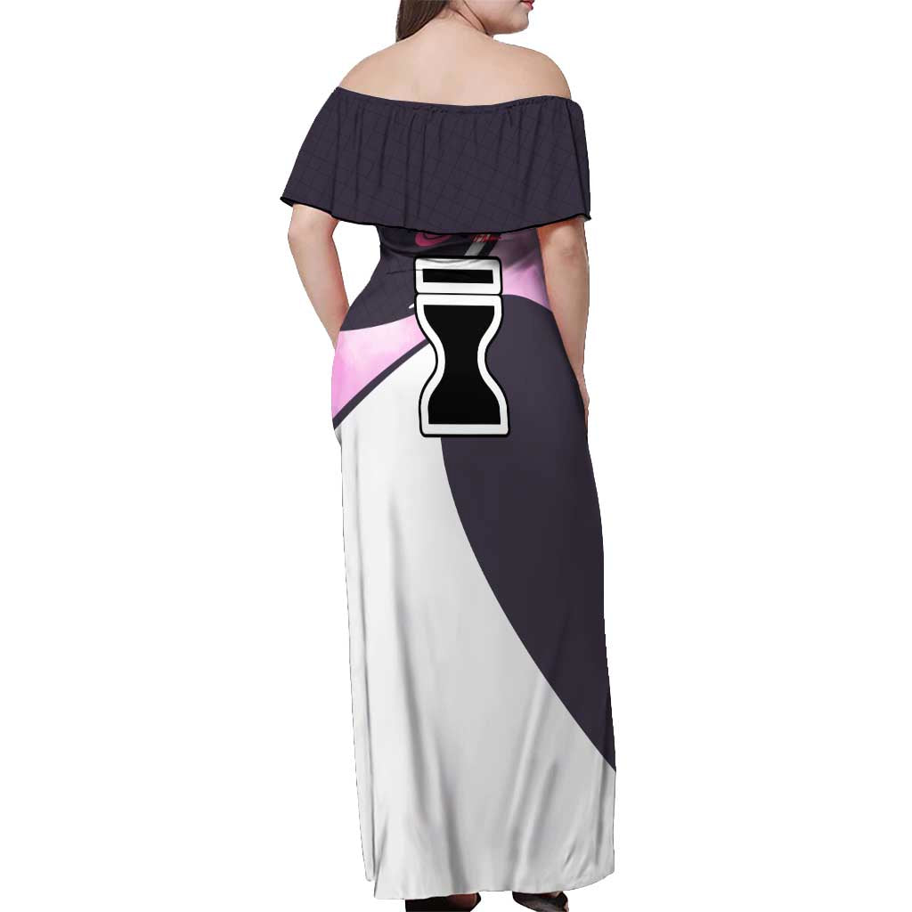 Temari - Naruto Off Shoulder Maxi Dress Anime Style
