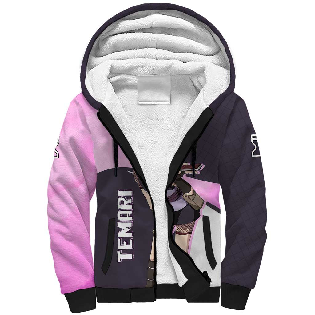 Temari - Naruto Sherpa Hoodie Anime Style