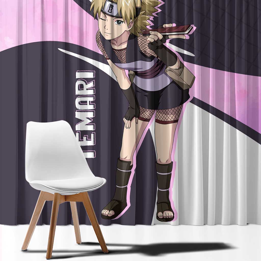 Temari - Naruto Window Curtain Anime Style