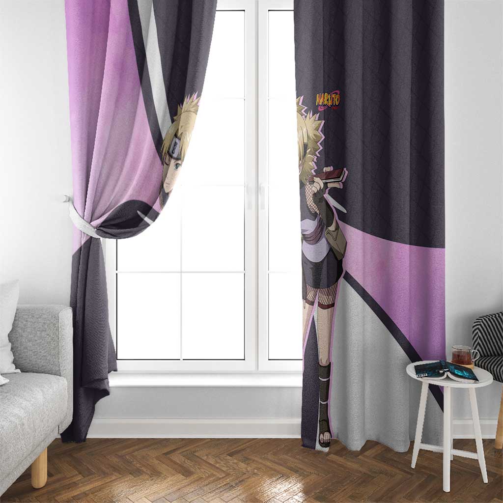 Temari - Naruto Window Curtain Anime Style