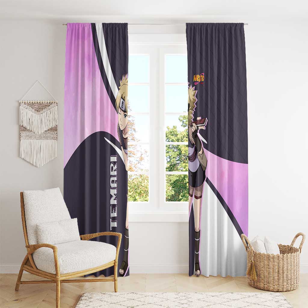 Temari - Naruto Window Curtain Anime Style