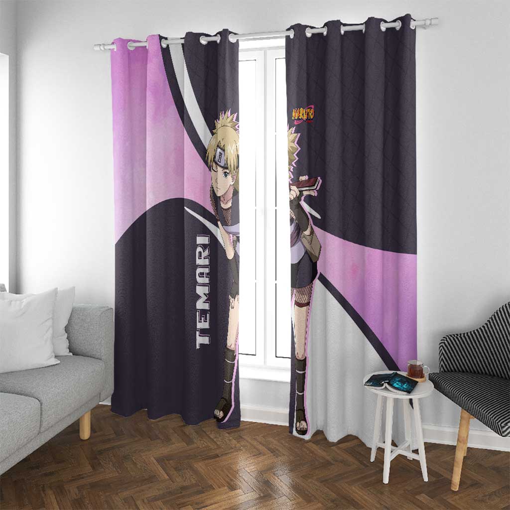 Temari - Naruto Window Curtain Anime Style