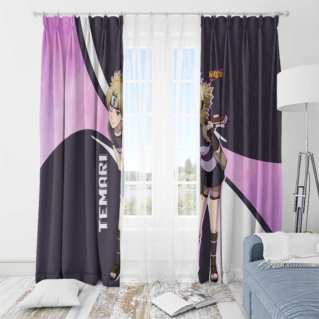 Temari - Naruto Window Curtain Anime Style