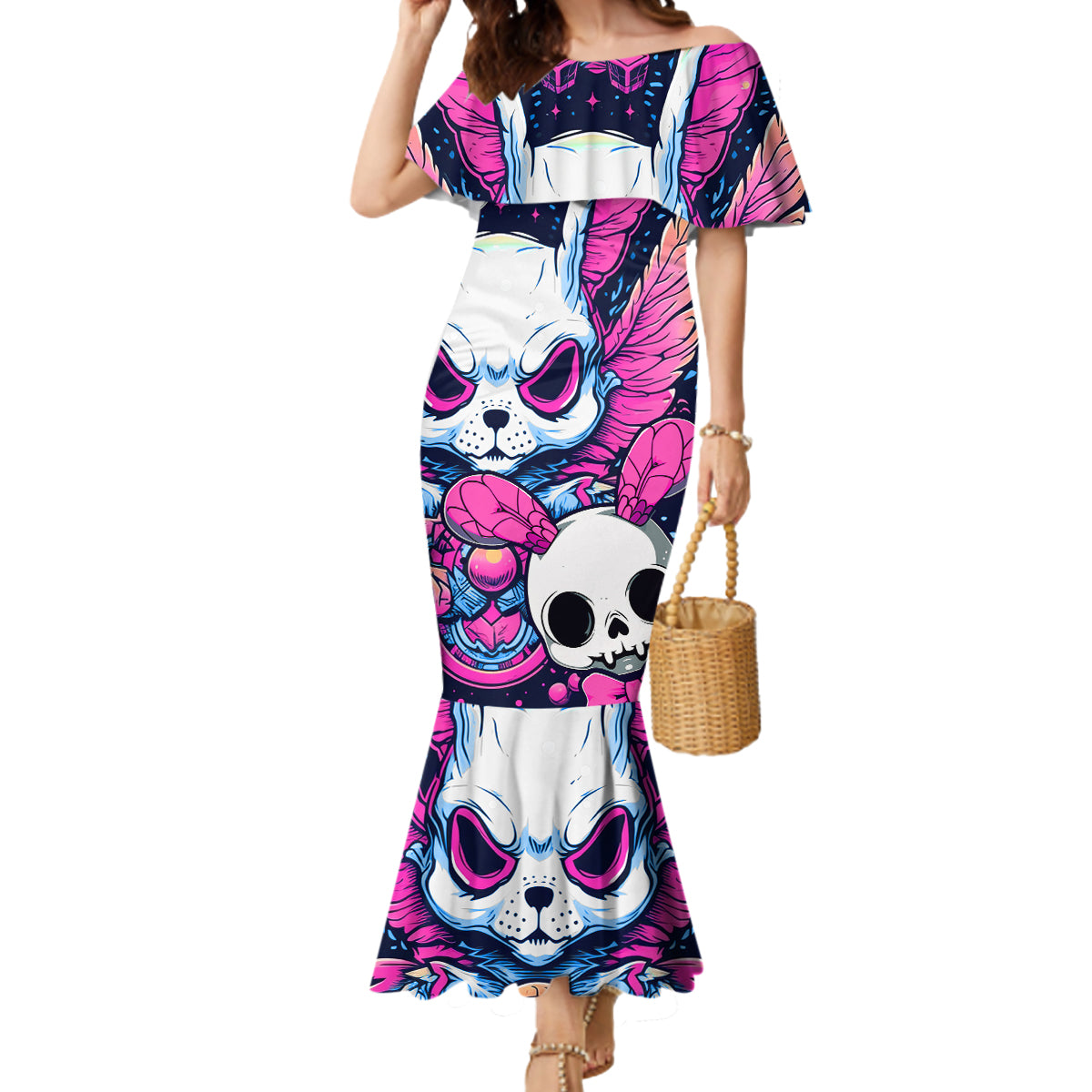 crazy-rabbit-lady-mermaid-dress