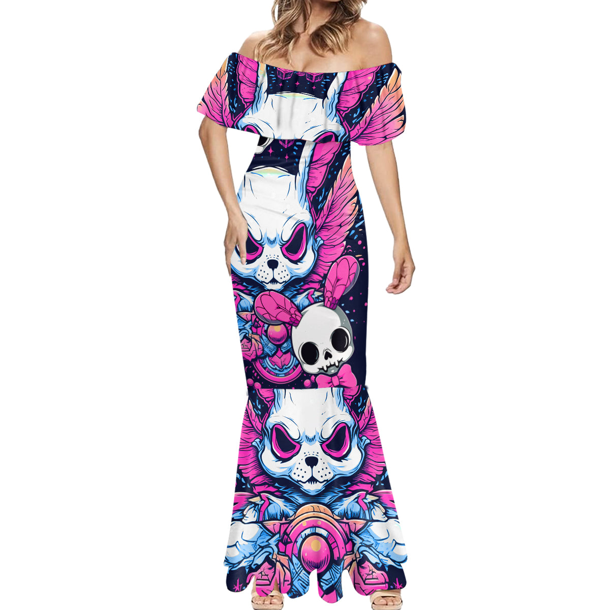 crazy-rabbit-lady-mermaid-dress