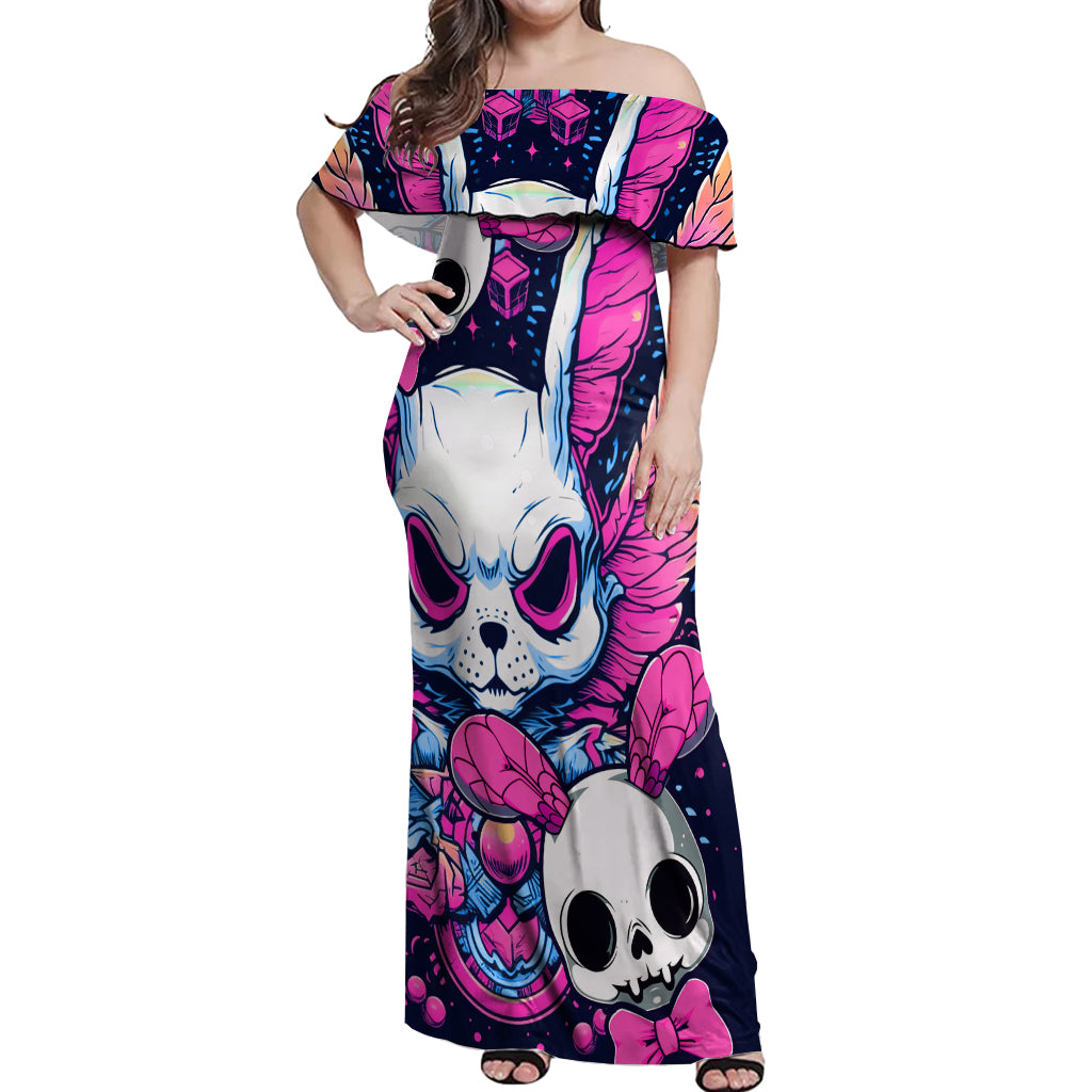 crazy-rabbit-lady-off-shoulder-maxi-dress
