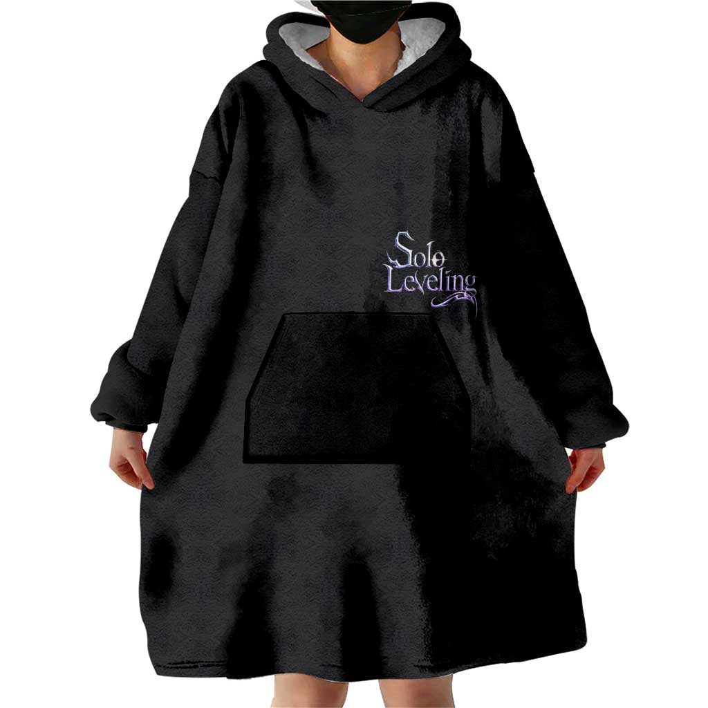 Sung Jinwoo Solo Leveling Wearable Blanket Hoodie Anime Style