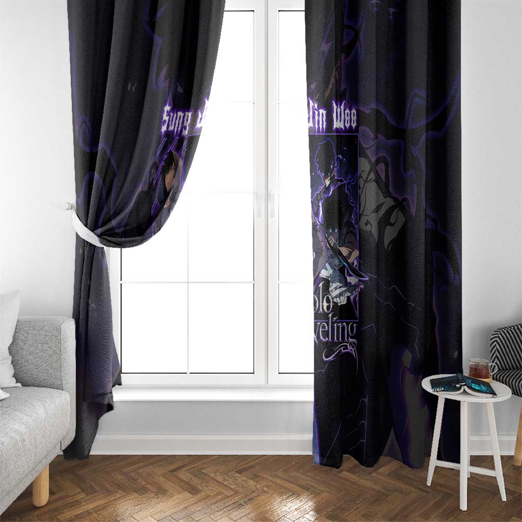 Sung Jinwoo Solo Leveling Window Curtain Anime Style