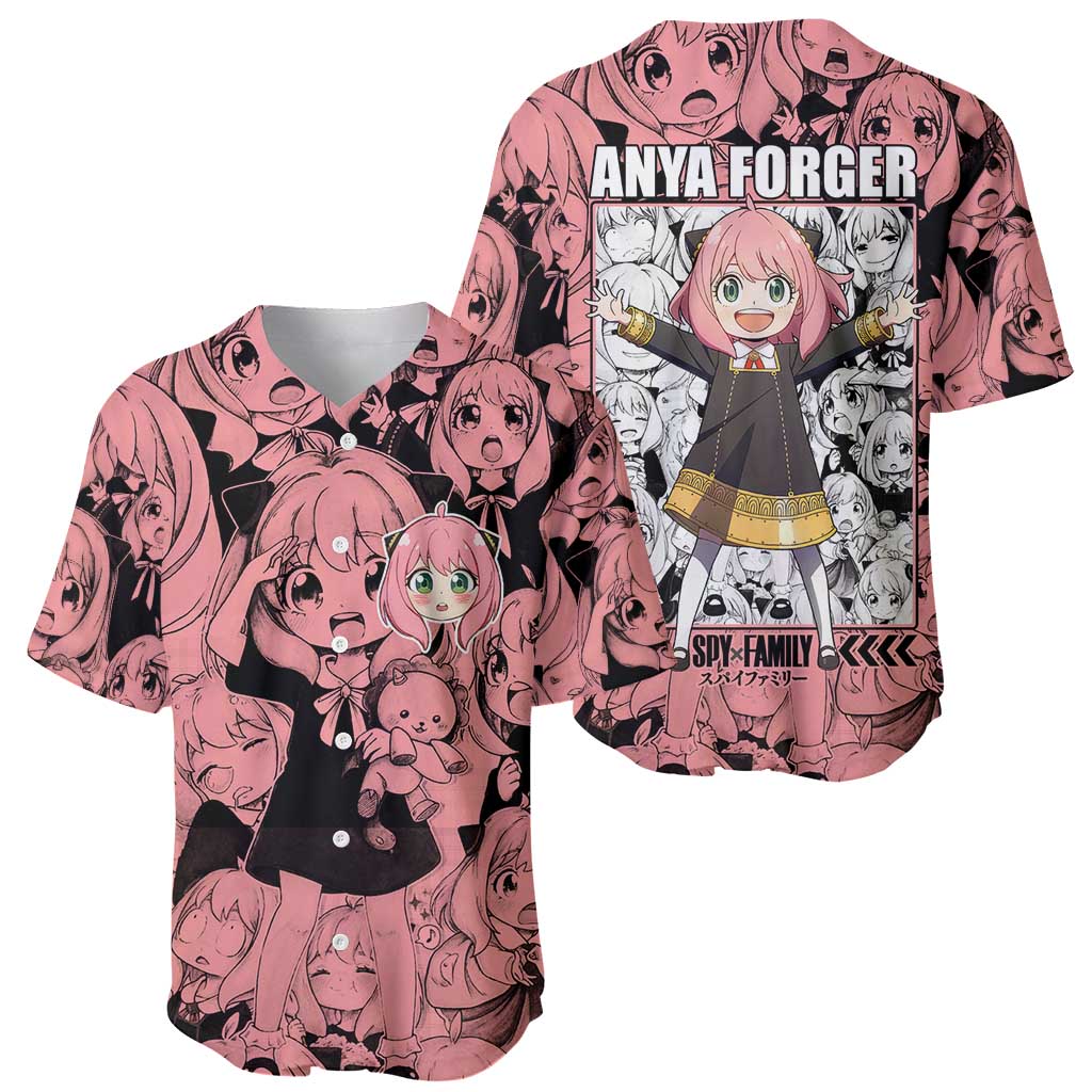 Anya Forger Bond Spy x Family Baseball Jersey Anime Mix Manga Style