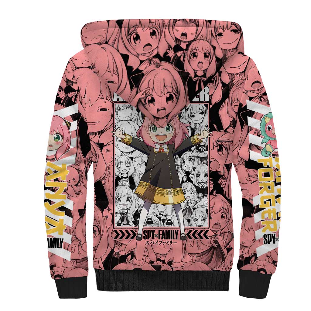Anya Forger Bond Spy x Family Sherpa Hoodie Anime Mix Manga Style