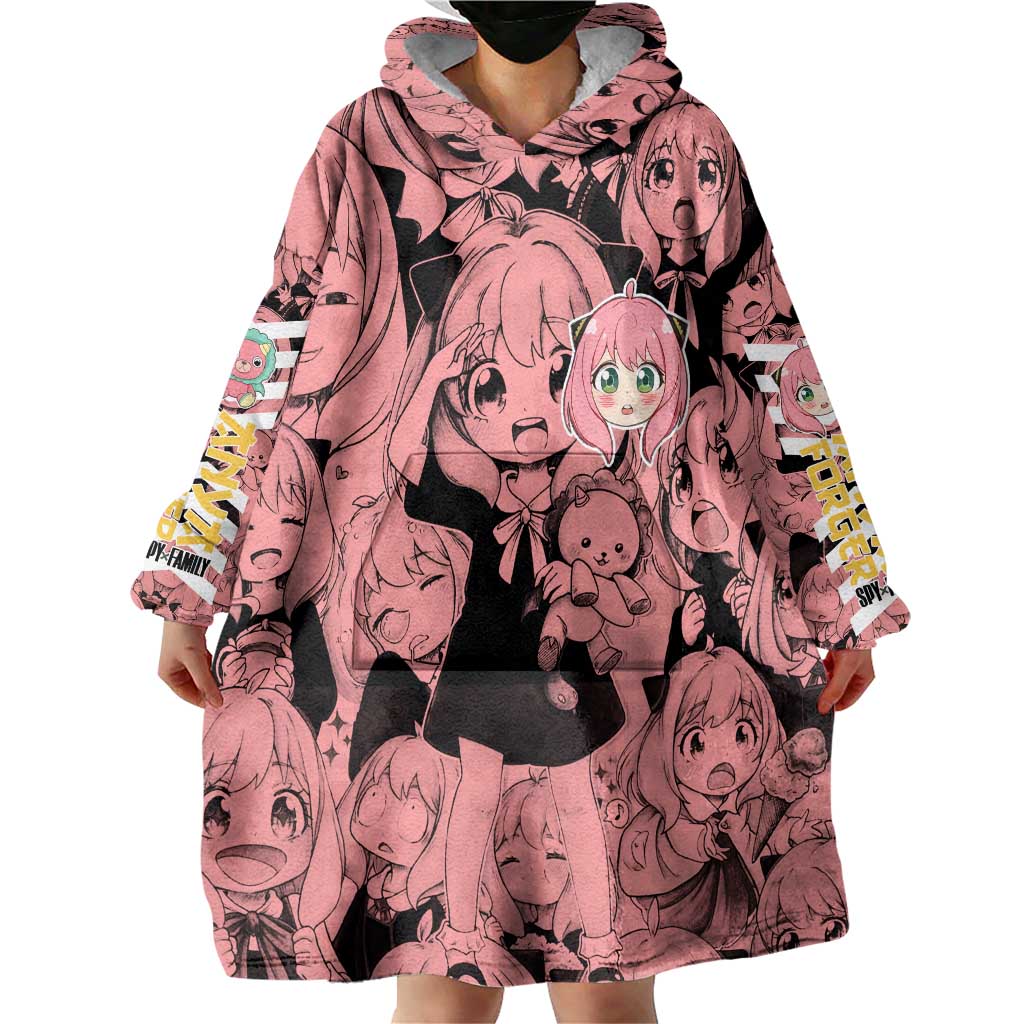 Anya Forger Bond Spy x Family Wearable Blanket Hoodie Anime Mix Manga Style