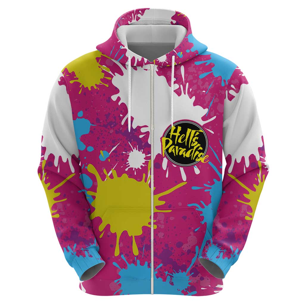 Art Fantasma Hell’s Paradise Hoodie Anime Uniform Mix Color Painting Splash