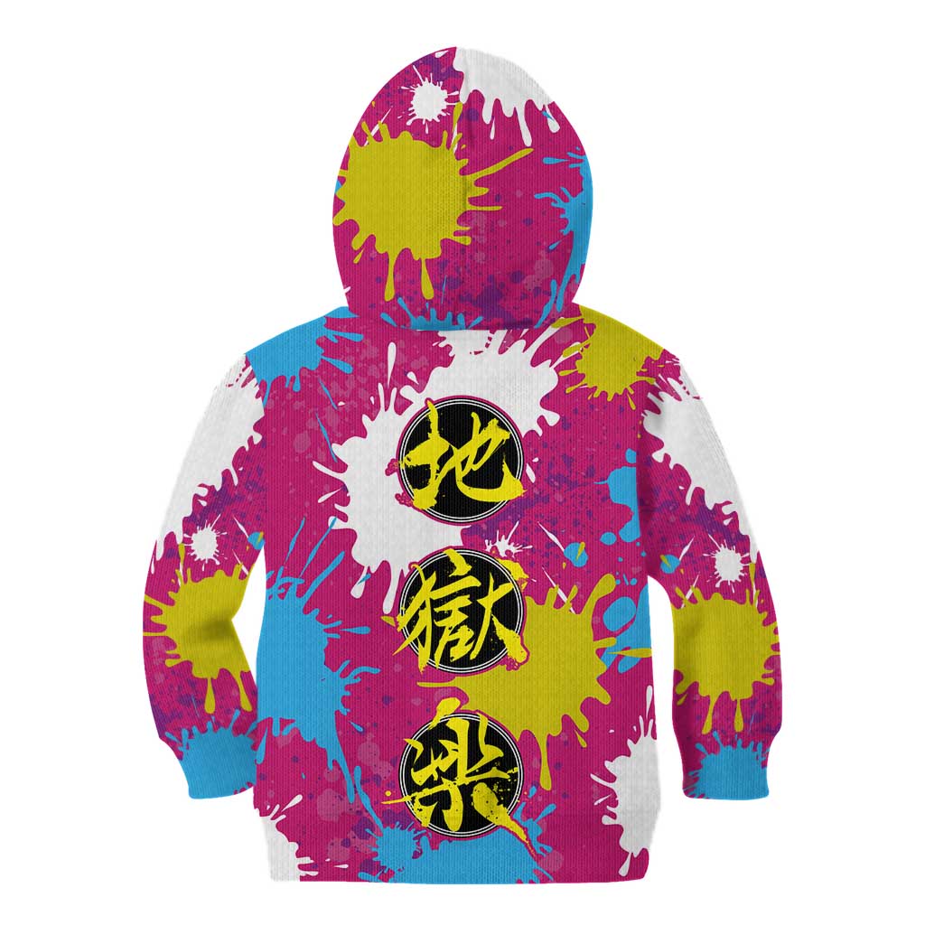 Art Fantasma Hell’s Paradise Kid Hoodie Anime Uniform Mix Color Painting Splash