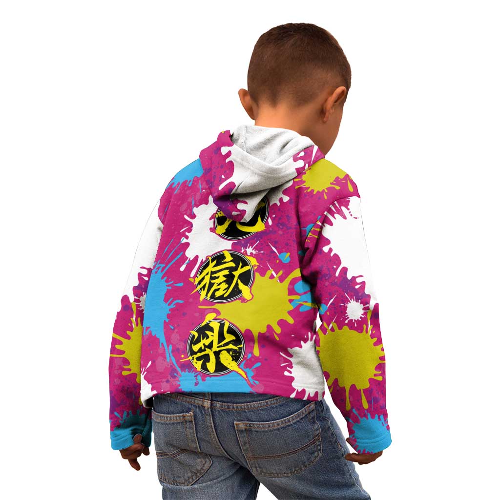 Art Fantasma Hell’s Paradise Kid Hoodie Anime Uniform Mix Color Painting Splash