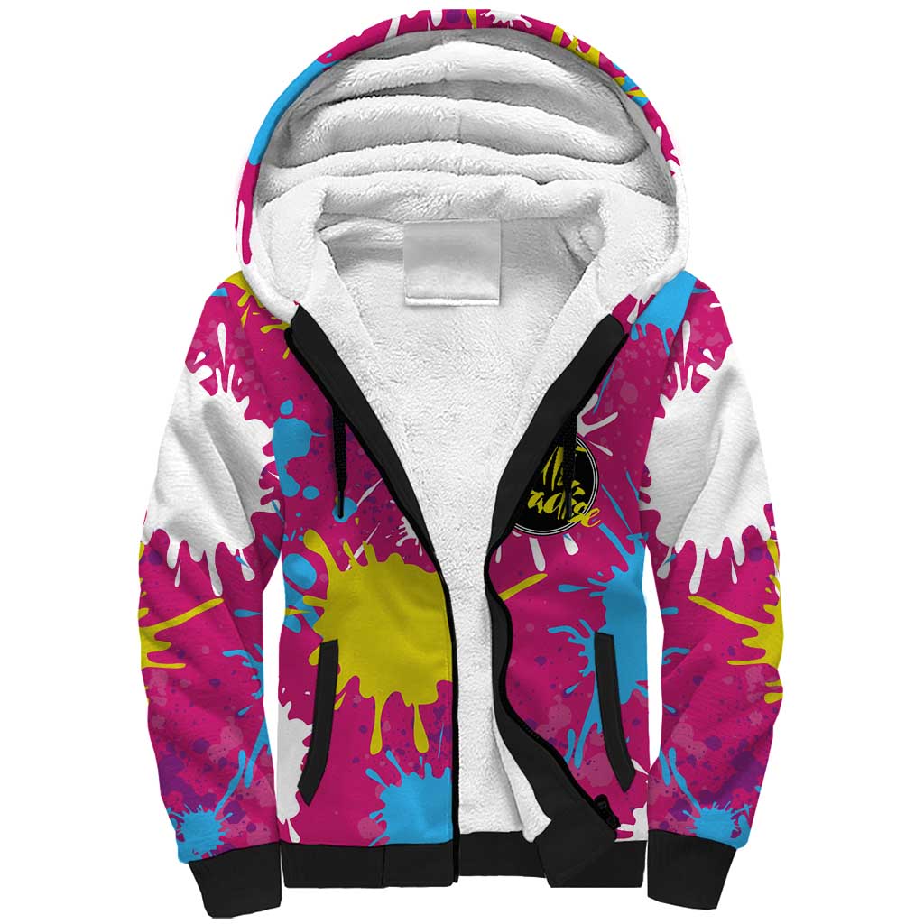 Art Fantasma Hell’s Paradise Sherpa Hoodie Anime Uniform Mix Color Painting Splash