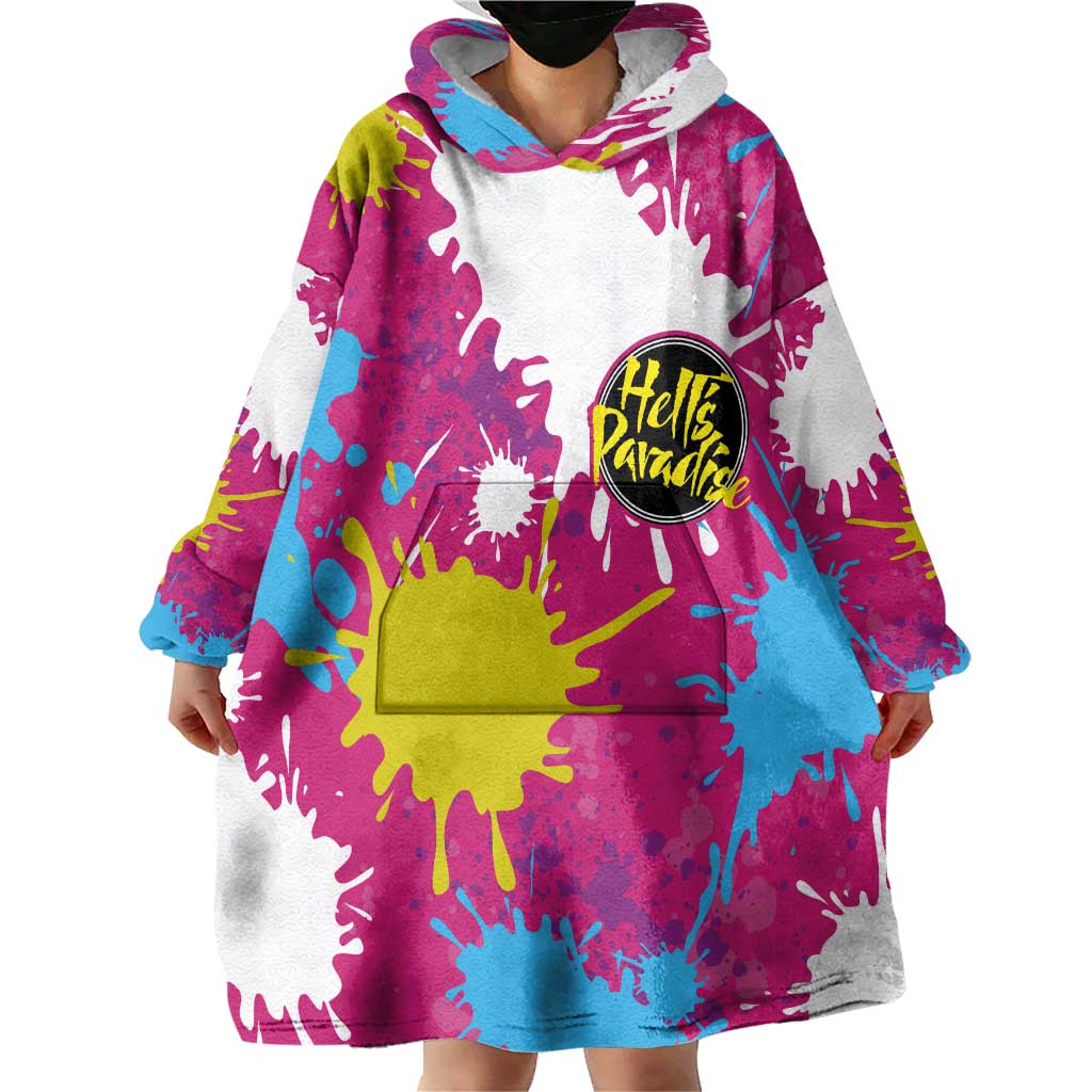 Art Fantasma Hell’s Paradise Wearable Blanket Hoodie Anime Uniform Mix Color Painting Splash