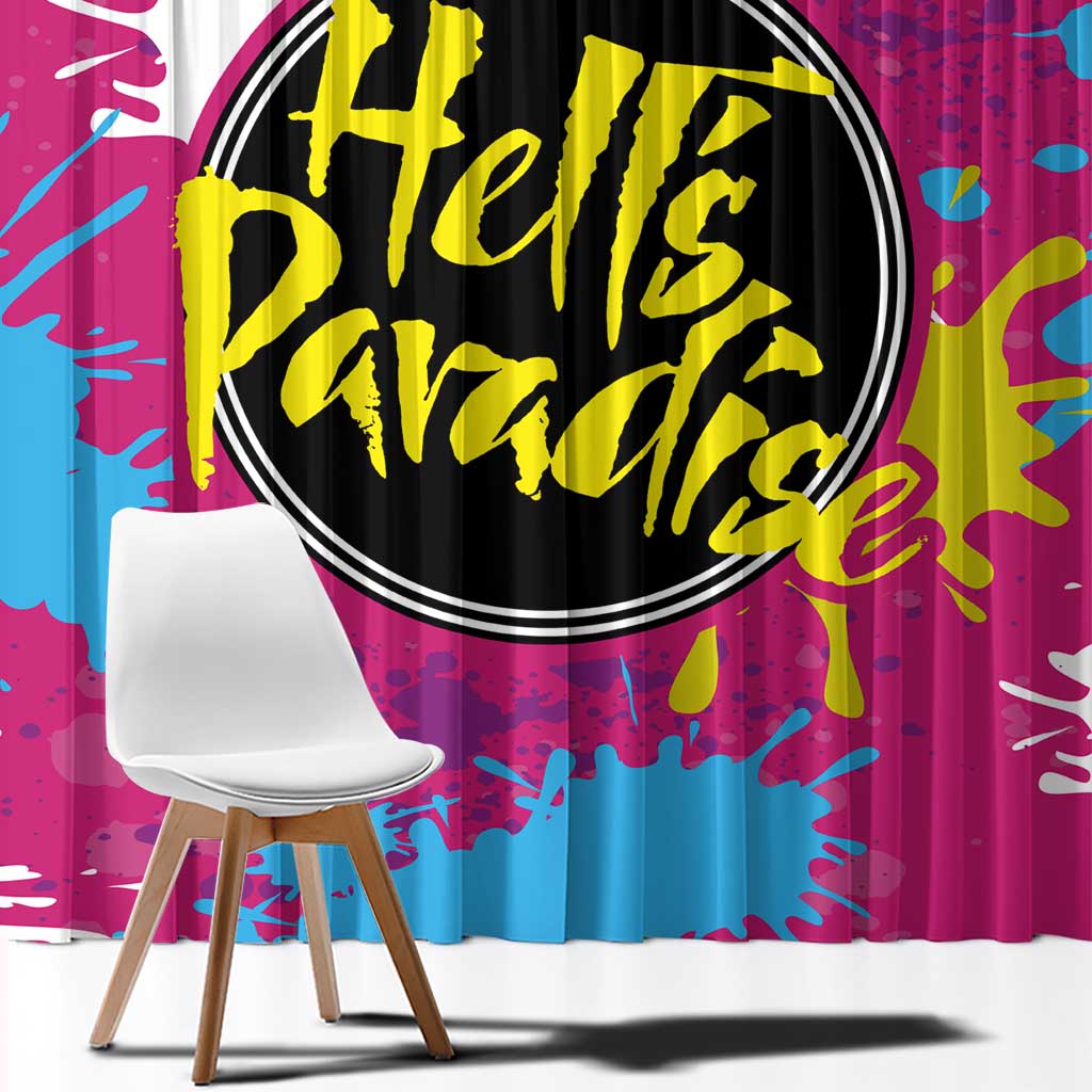 Art Fantasma Hell’s Paradise Window Curtain Anime Uniform Mix Color Painting Splash