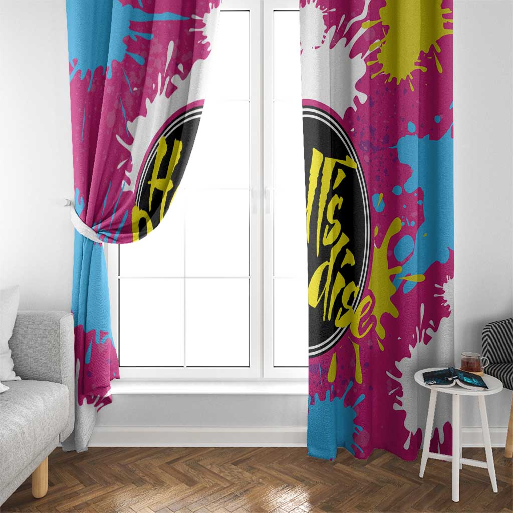 Art Fantasma Hell’s Paradise Window Curtain Anime Uniform Mix Color Painting Splash