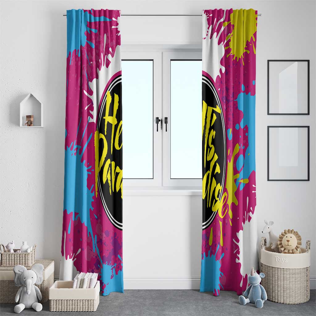 Art Fantasma Hell’s Paradise Window Curtain Anime Uniform Mix Color Painting Splash