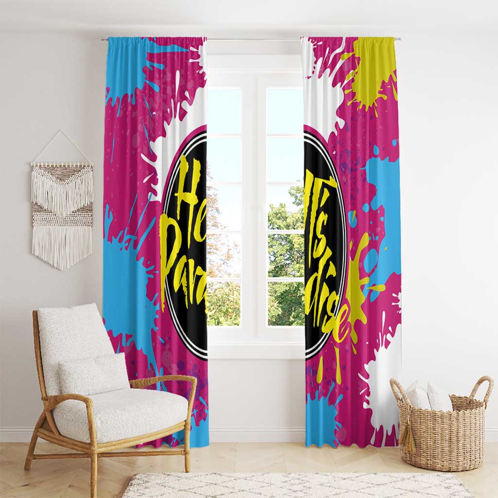 Art Fantasma Hell’s Paradise Window Curtain Anime Uniform Mix Color Painting Splash