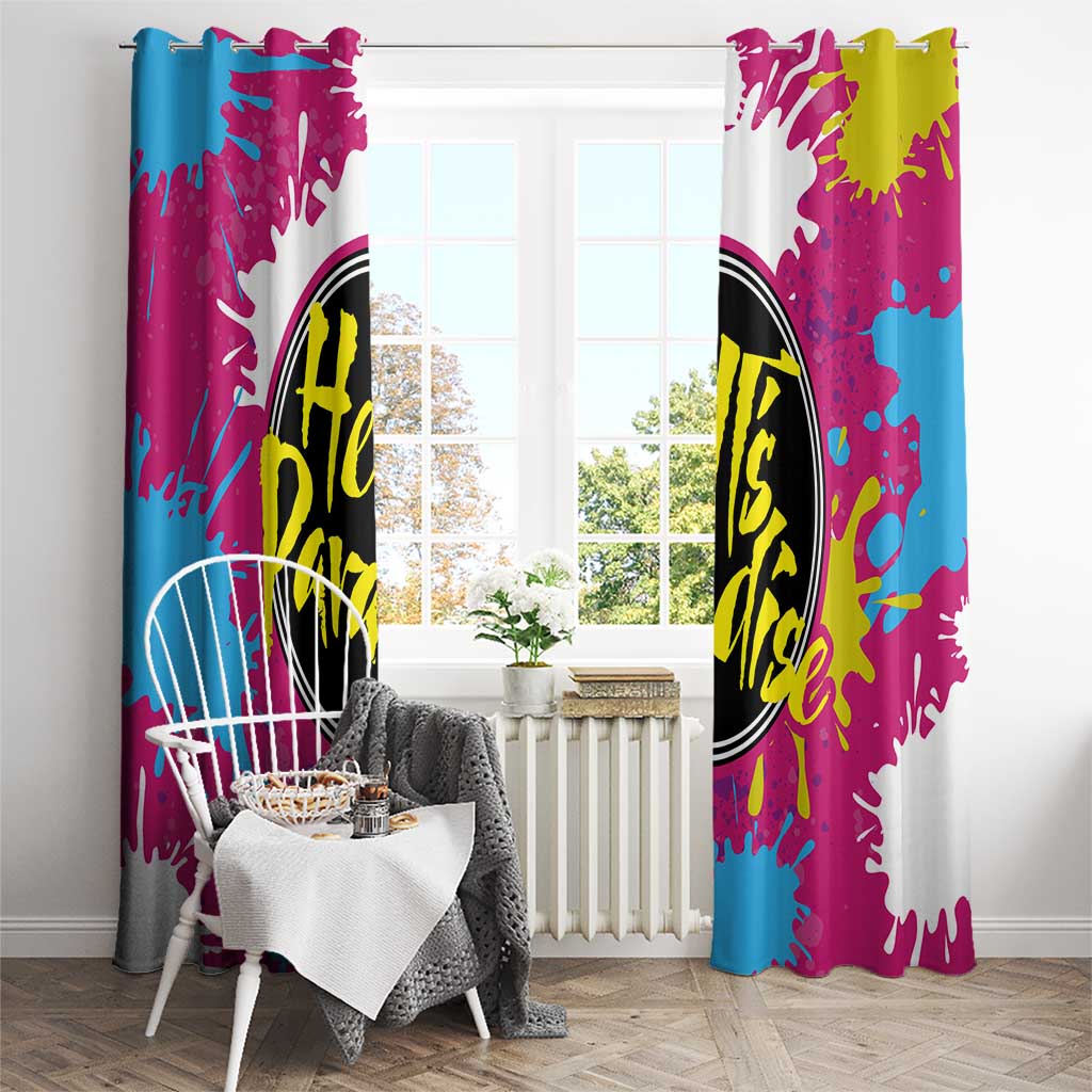 Art Fantasma Hell’s Paradise Window Curtain Anime Uniform Mix Color Painting Splash