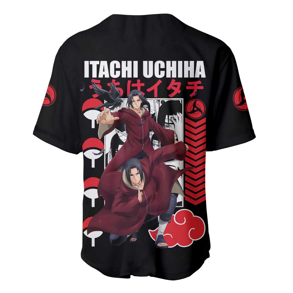 Uchiha Itachi V2 Naruto Baseball Jersey Anime Style - The Mazicc