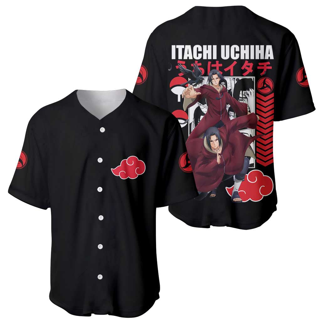 Uchiha Itachi V2 Naruto Baseball Jersey Anime Style - The Mazicc
