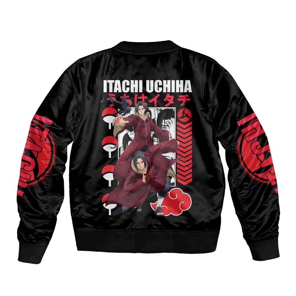 Uchiha Itachi V2 Naruto Bomber Jacket Anime Style - The Mazicc