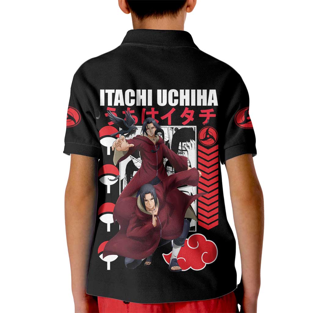 Uchiha Itachi V2 Naruto Kid Polo Shirt Anime Style - The Mazicc