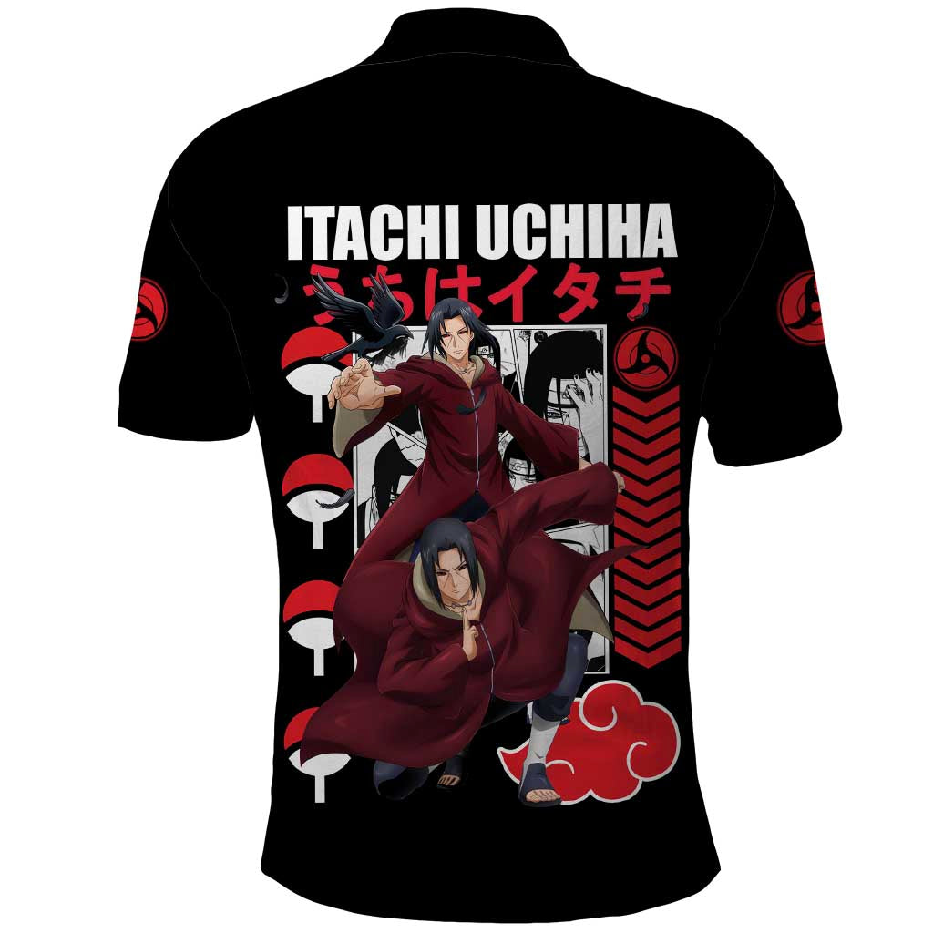 Uchiha Itachi V2 Naruto Polo Shirt Anime Style - The Mazicc