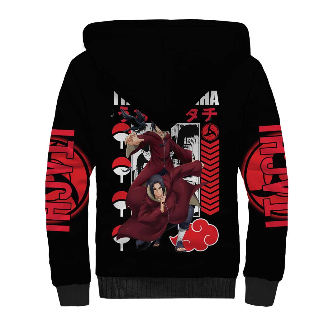 Uchiha Itachi V2 Naruto Sherpa Hoodie Anime Style - The Mazicc