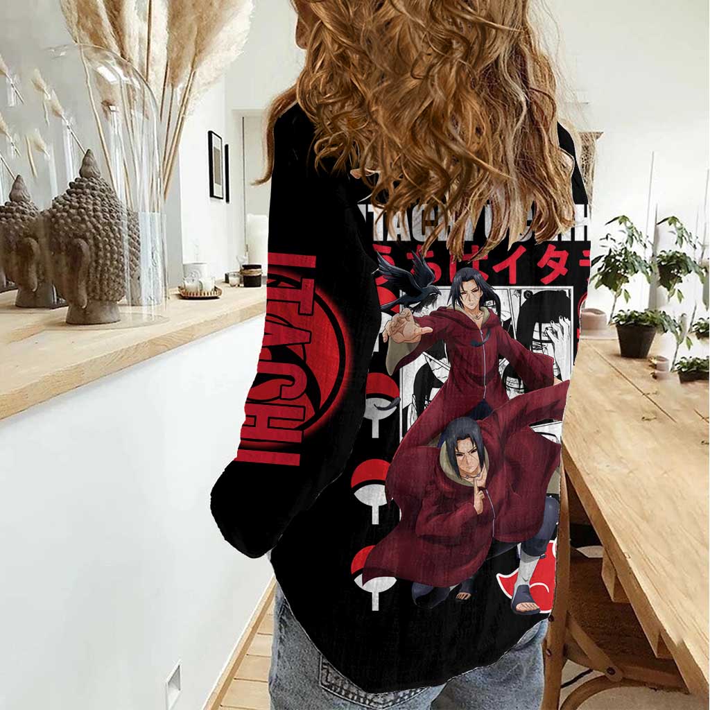 Uchiha Itachi V2 Naruto Women Casual Shirt Anime Style - The Mazicc