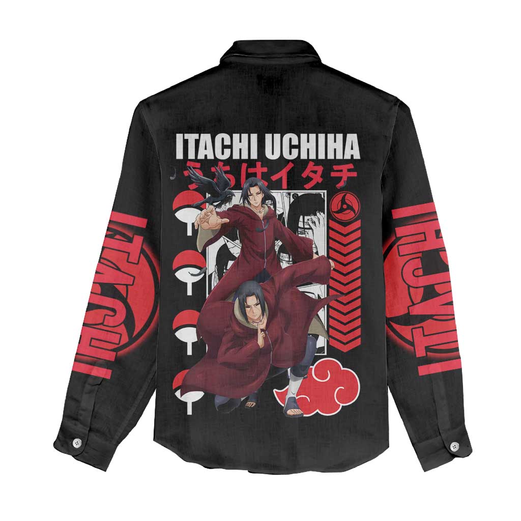 Uchiha Itachi V2 Naruto Women Casual Shirt Anime Style - The Mazicc