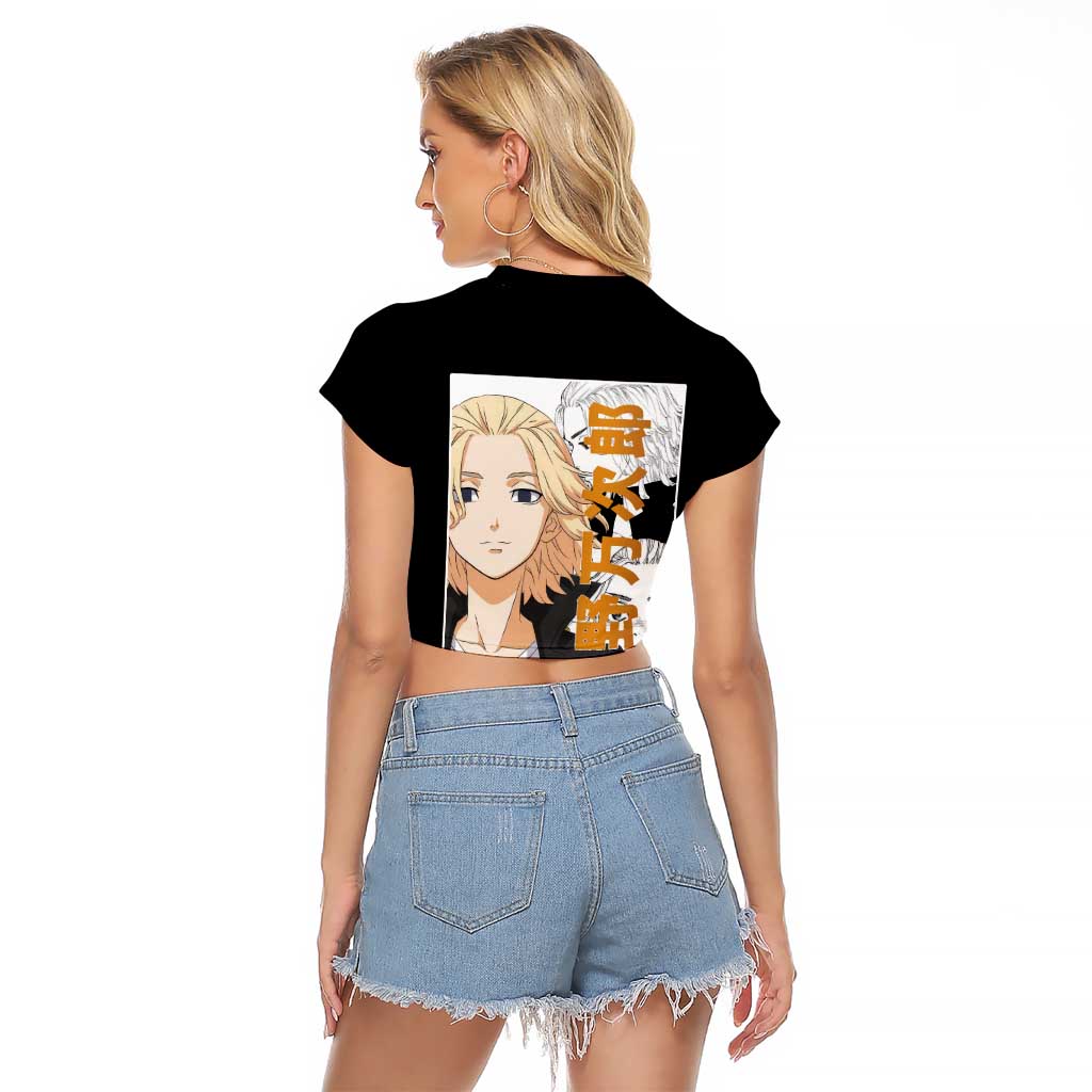 Mikey Sano Manjiro Tokyo Revengers Raglan Cropped T Shirt Anime Style