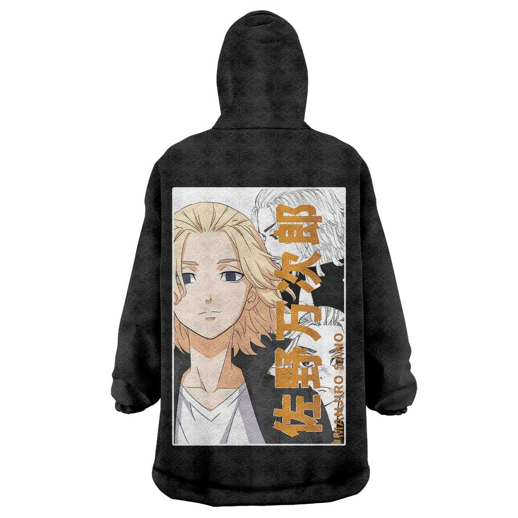 Mikey Sano Manjiro Tokyo Revengers Wearable Blanket Hoodie Anime Style