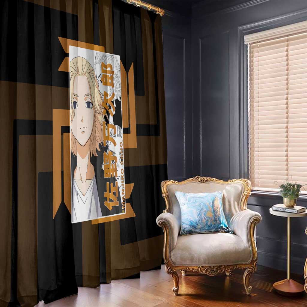 Mikey Sano Manjiro Tokyo Revengers Window Curtain Anime Style