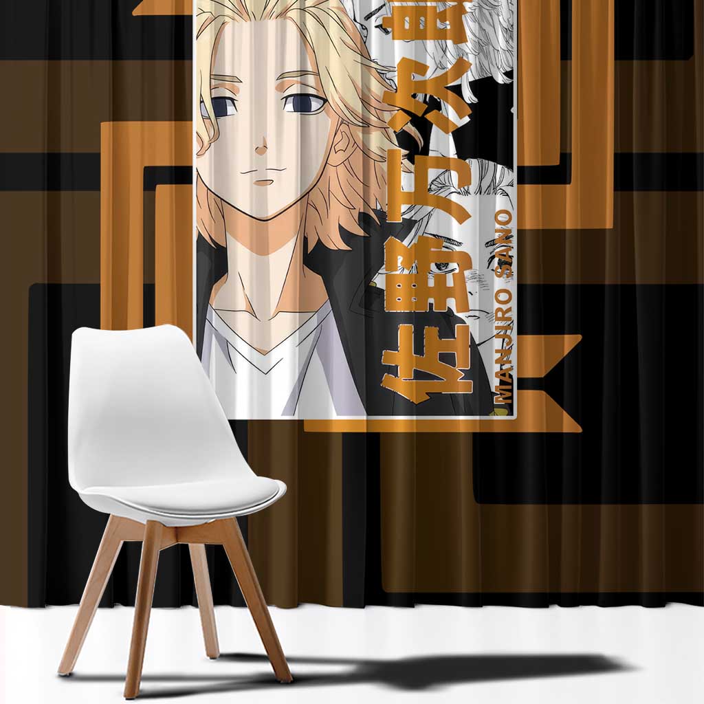 Mikey Sano Manjiro Tokyo Revengers Window Curtain Anime Style