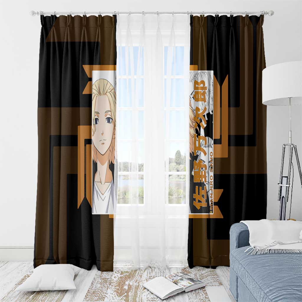 Mikey Sano Manjiro Tokyo Revengers Window Curtain Anime Style