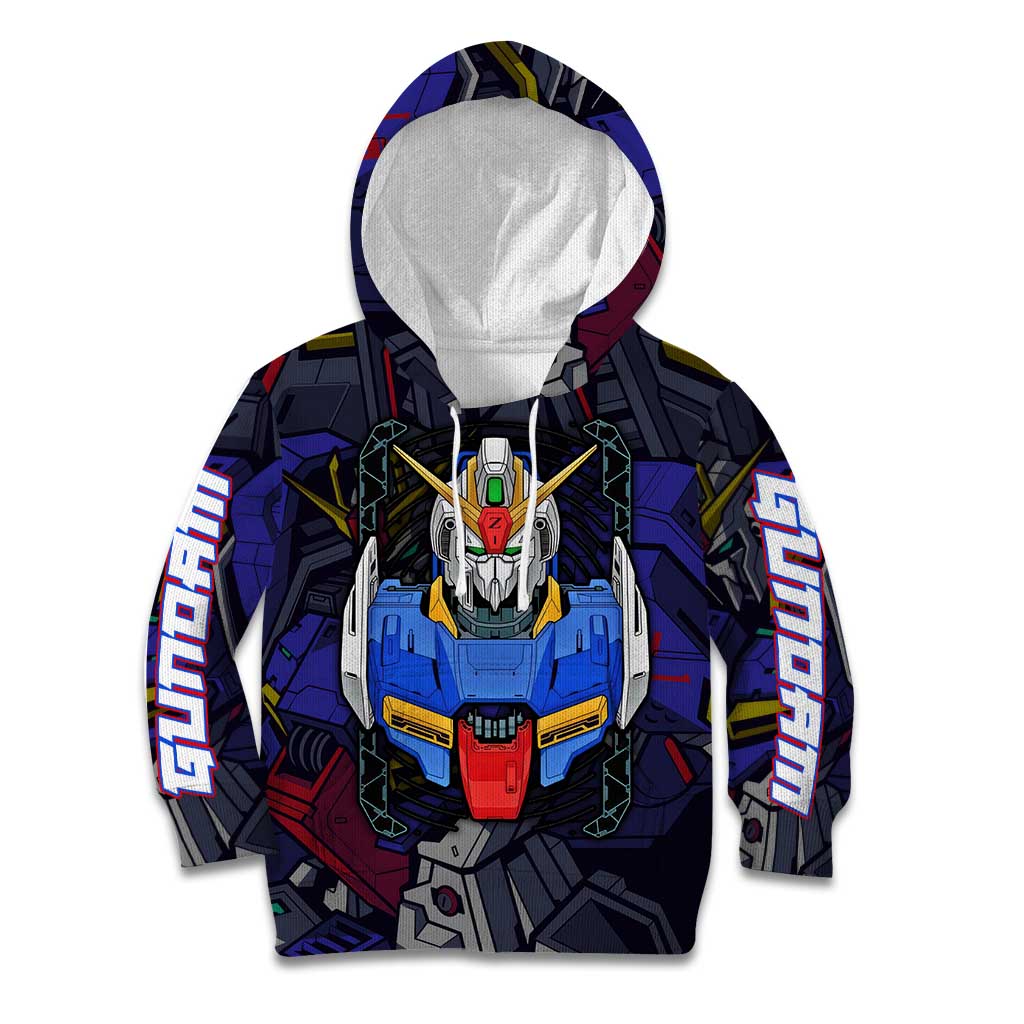 Abstract Gundam Kid Hoodie Anime Mix Abstract Background Style