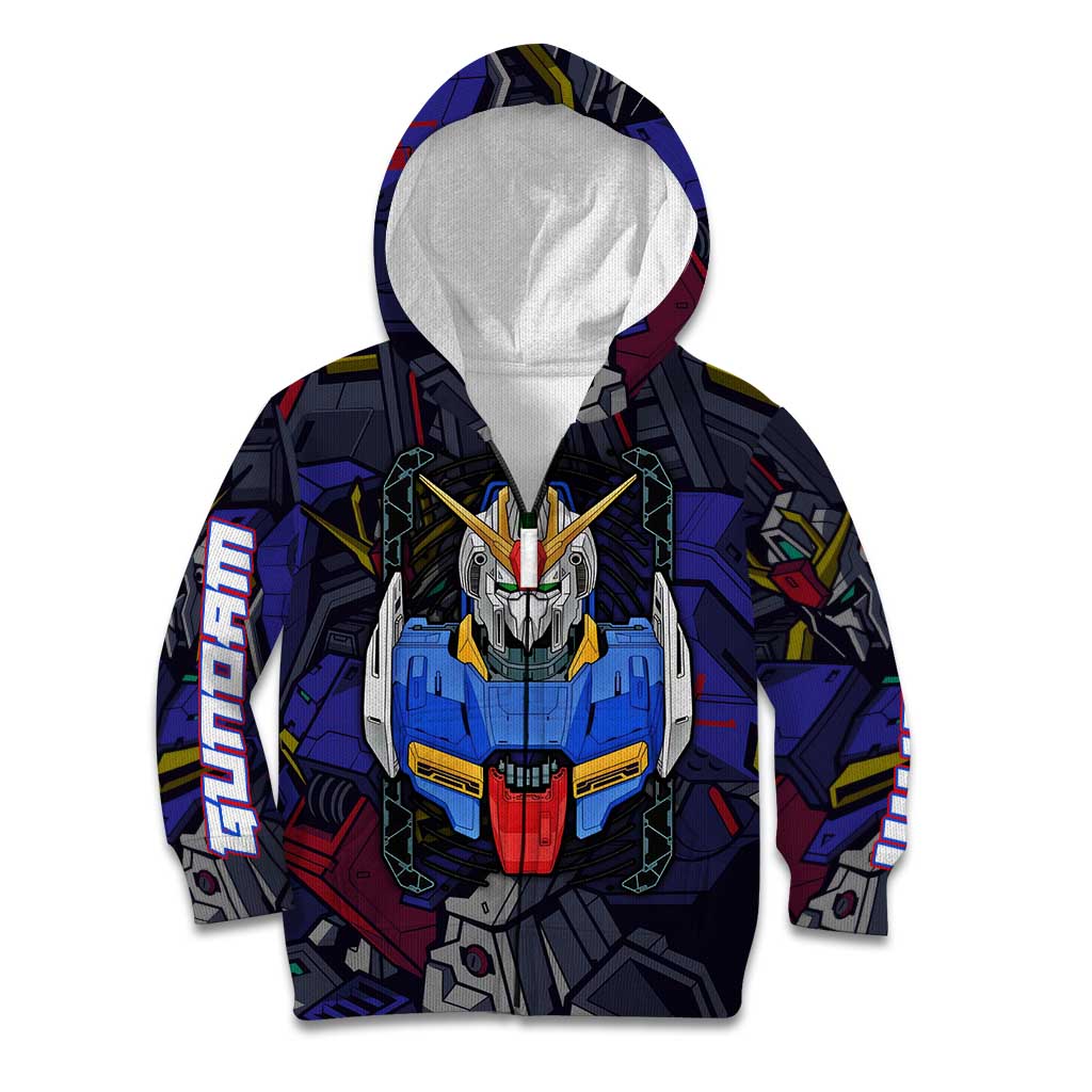 Abstract Gundam Kid Hoodie Anime Mix Abstract Background Style