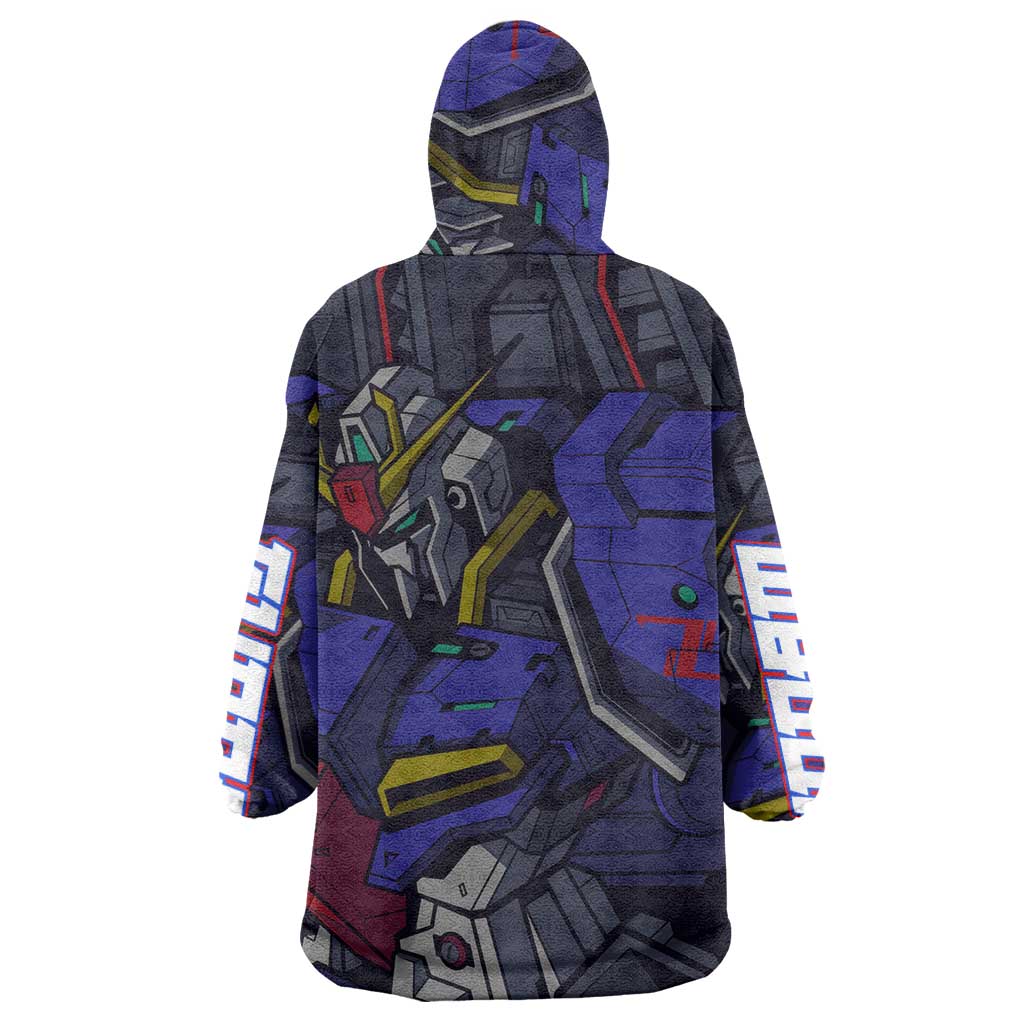 Abstract Gundam Wearable Blanket Hoodie Anime Mix Abstract Background Style