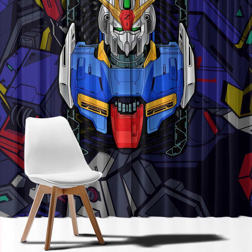 Abstract Gundam Window Curtain Anime Mix Abstract Background Style