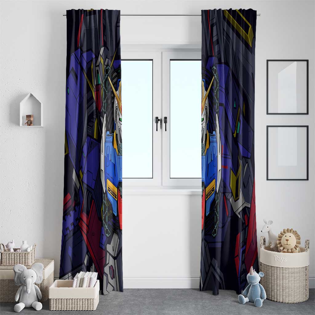 Abstract Gundam Window Curtain Anime Mix Abstract Background Style