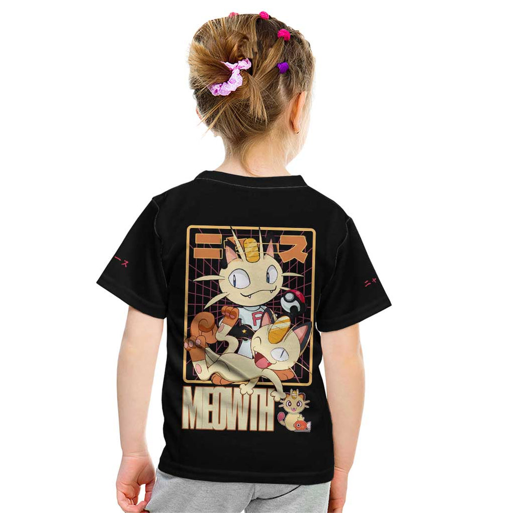 Meowth Poke Kid T Shirt Anime Style