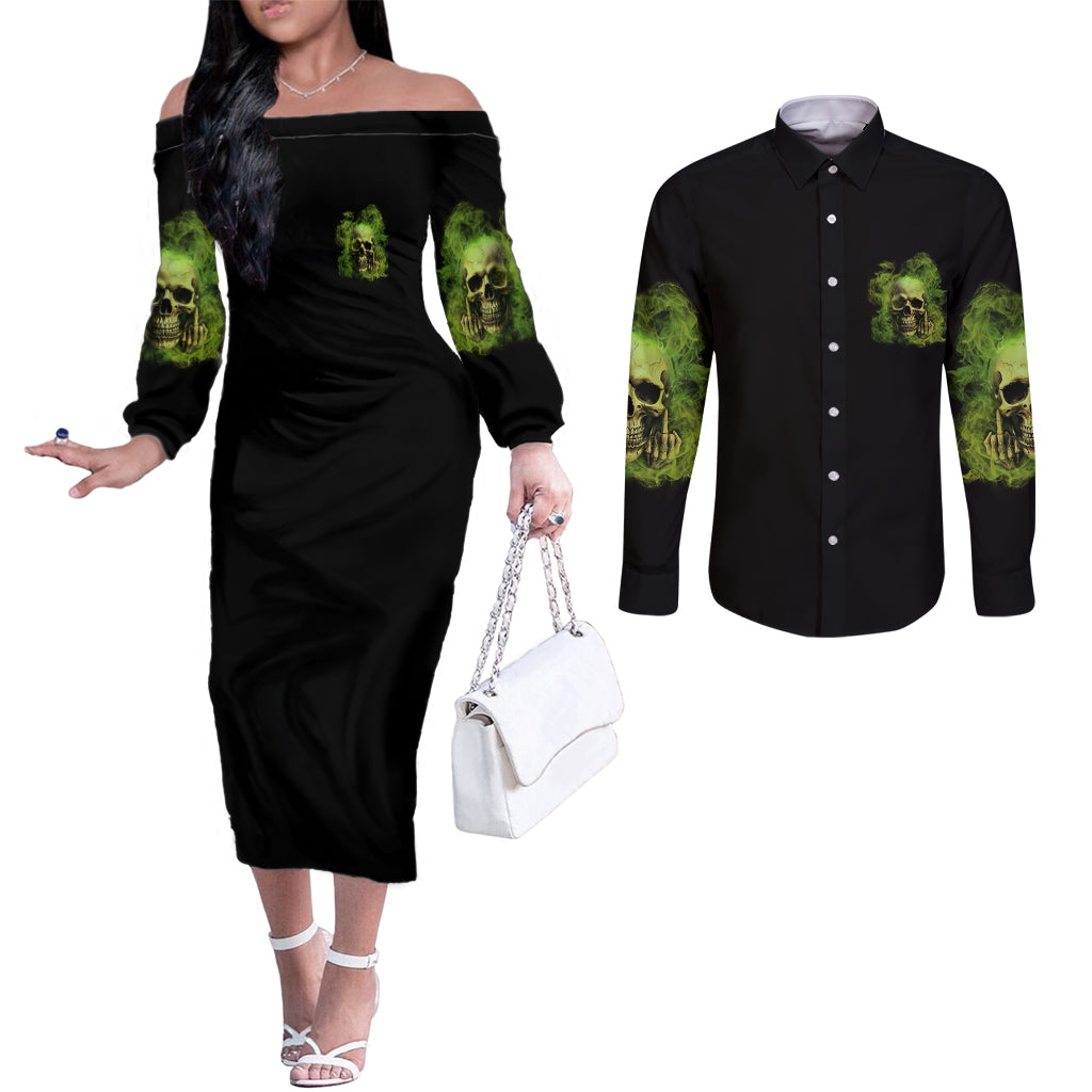 my-give-a-f-skull-is-broken-couples-matching-off-the-shoulder-long-sleeve-dress-and-long-sleeve-button-shirt