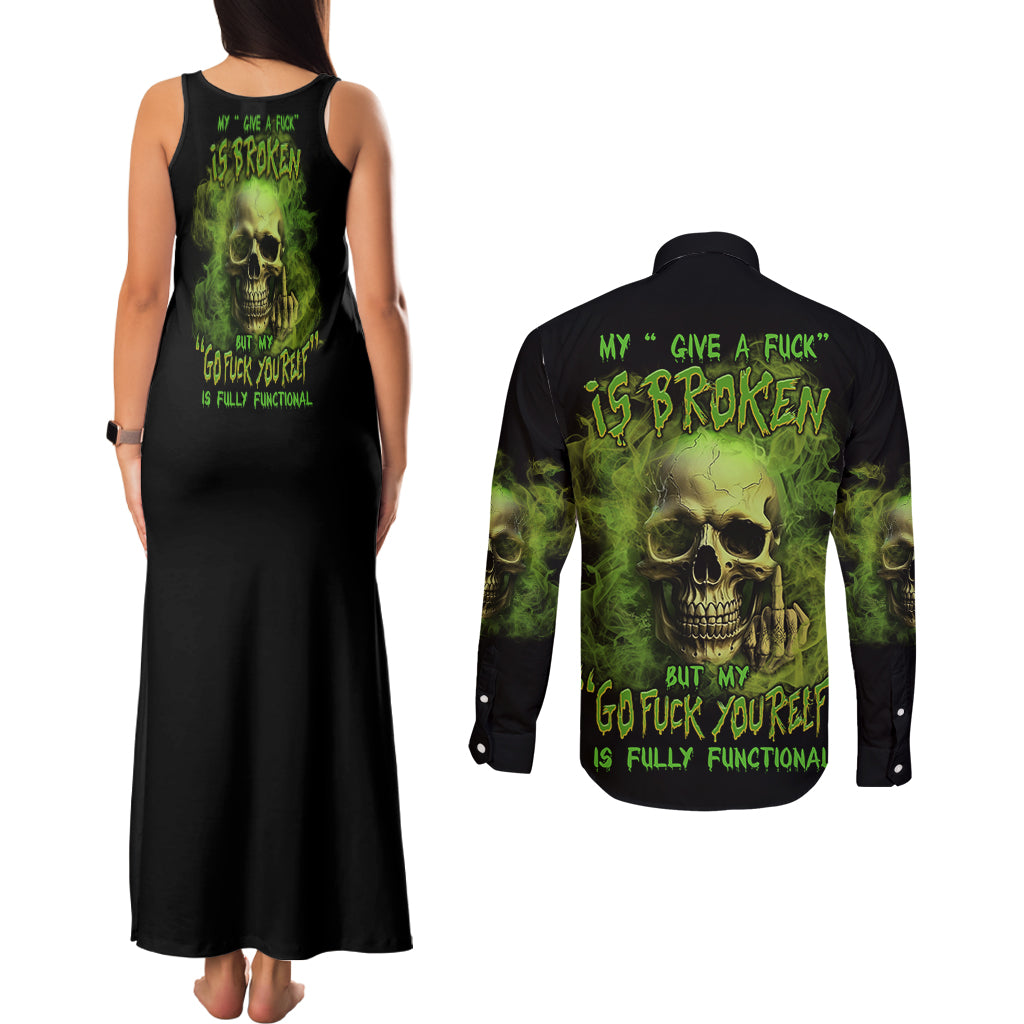 my-give-a-f-skull-is-broken-couples-matching-tank-maxi-dress-and-long-sleeve-button-shirt