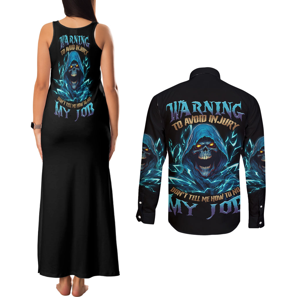 warning-to-avoid-injury-mad-reaper-skull-couples-matching-tank-maxi-dress-and-long-sleeve-button-shirt